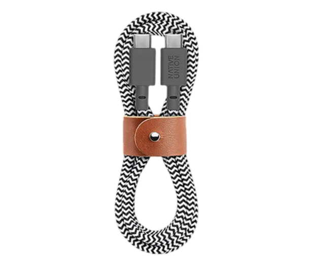 NATIVE UNION Belt Cable USB-C – Lightning 1,2m zebra NAUNBELTKVCLZEB2 - 1275943 - zdjęcie